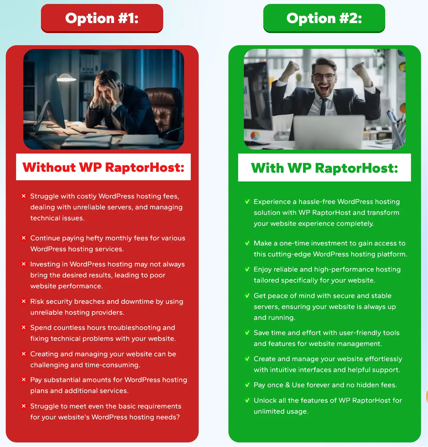 wp raptor host benefits